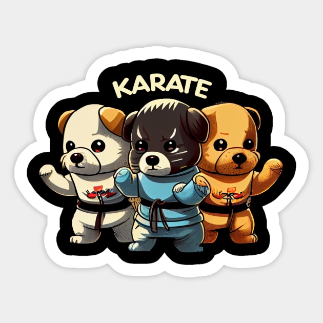 Dog Knows Karate Sticker by Pixy Official